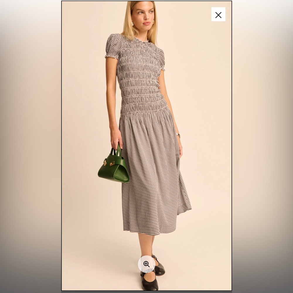 Reformation Kiria Dress in Remy Check